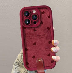 Cute Wrist Strap Phone Case – Anti-Drop Protection for iPhone