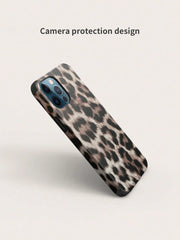 Leopard Print PU Leather Shockproof Phone Case