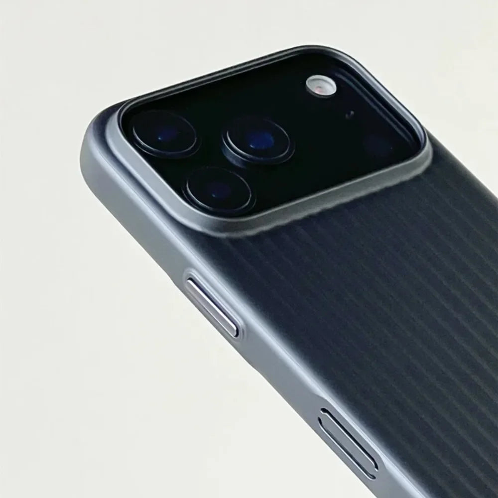 Metallic Stripe iPhone Case Slim Matte Grip Protective Cover