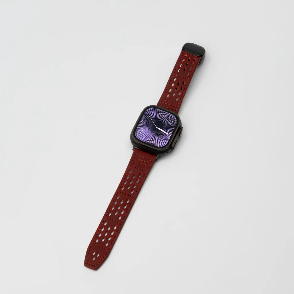 Perforated Leather Magnetic Band for Apple Watch