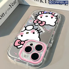Hello Kitty Stripe Mirror Phone Case