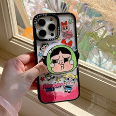Crying Baby Police Girl Magnetic Phone Case for iPhone