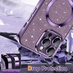 Electroplated Magnetic Glitter Case for iPhone