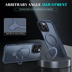 MagSafe Ring Stand Case for iPhone (360° Foldable Kickstand + Grip)
