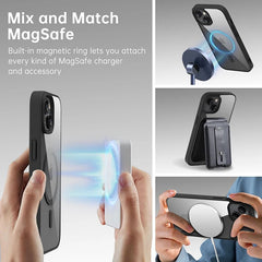 Magnetic Magsafe Clear Matte Case For iPhone slim Shockproof Transparent Hard