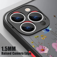 Magnetic Floral Acrylic Phone Case