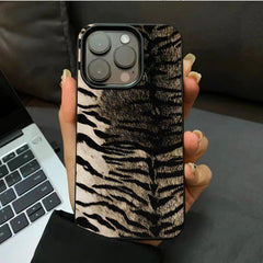 Luxury Tiger Skin Silicone Phone Case for iPhone