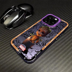 Marvel Ironman & Deadpool Matte iPhone Case