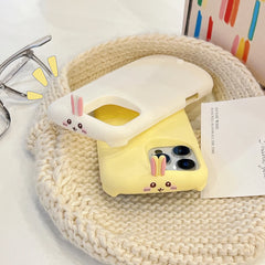 3D Cartoon Rabbit Silicone Phone Case