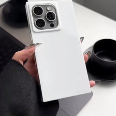 White Right Angle TPU Phone Case