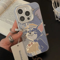 Tom & Mary Cat Couple iPhone Case