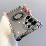 Plating Magnetic Wireless Charge Phone Case for Samsung
