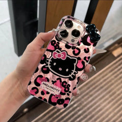 Pink Leopard Hello Kitty Case for iPhone