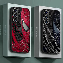 Marvel Spider-Man Half Face Phone Case for Samsung Galaxy