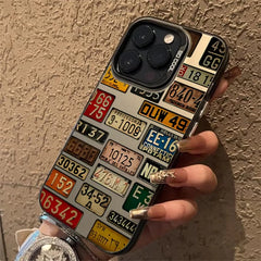 Vintage Car License Plate Phone Case for iPhone