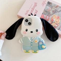 3D Cartoon Dog Silicone Phone Case