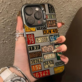 Vintage Car License Plate Phone Case for iPhone