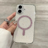 Transparent Magnetic Glitter Phone Case