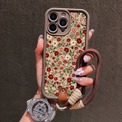Cute Flower Lanyard Phone Case for iPhone