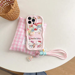 3D Kuromi & Friends Case with Strap for iPhone