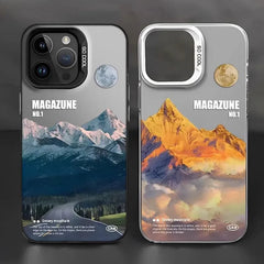 Snow Mountain Landscape Matte Phone Case for iPhone