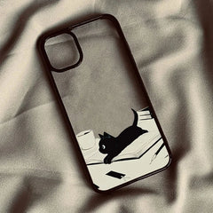 Black Cat Clear Case for iPhone