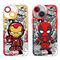 Marvel Spider-Man & Venom Clear Phone Case for iPhone