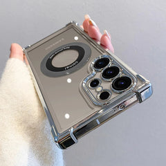 Magnetic Clear Plating Case for Samsung