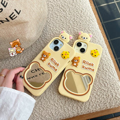 Rilakkuma Bear Mirror Phone Case
