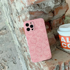 Pink Hello Kitty Cartoon Phone Case