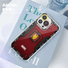 Marvel Iron Man & Spider-Man Logo Phone Case for iPhone