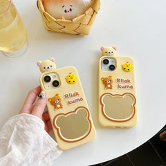 Rilakkuma Bear Mirror Phone Case
