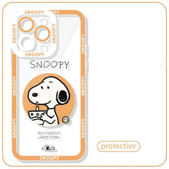 Snoopy Y2K Clear TPU Phone Case for iPhone