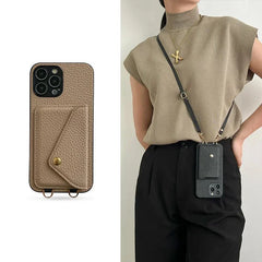 Crossbody Leather Wallet Phone Case