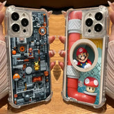 Super Mario Print Clear Phone Case