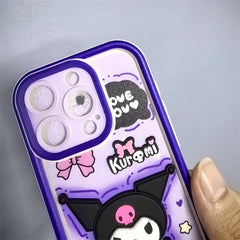 3D Kuromi Case with Strap for iPhone