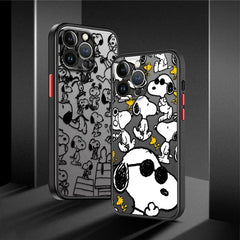 Snoopy Astronaut Cartoon Phone Case for iPhone