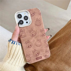 3D Full Screen Labubu Cartoon Silicone Case for iPhone