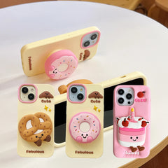 Donut Cookies Silicone Phone Case