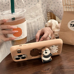 Kawaii Bear Case with Holder for iPhone