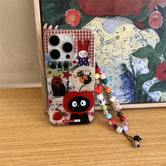 Red Apple Cat Cartoon Phone Case