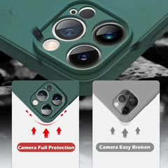 Liquid Silicone Magnetic Case with Ring Holder For iPhone