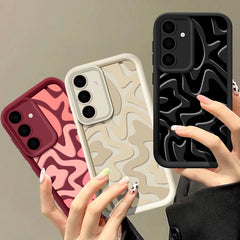 Striped Pattern Silicone Case for Samsung