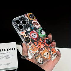 Colorful Cat Design Phone Case for iPhone