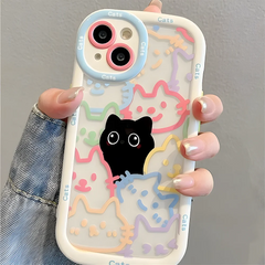 Cute Cat Silicone Case for iPhone
