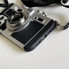 Emily In Paris 3D Retro Camera Leather Phone Case