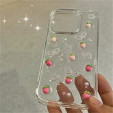 Strawberry Glitter Phone Case for iPhone