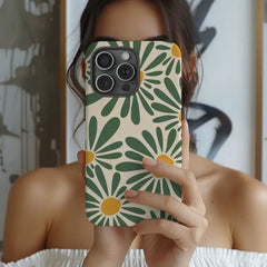 Retro Daisy Floral Phone Case for iPhone
