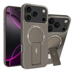MagSafe Carbon Fiber Stand Case for iPhone