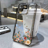 Transparent Flower Phone Case for iPhone